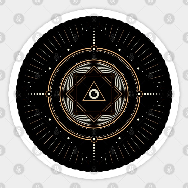 Sacred geometry eye Sticker by Vilmos Varga